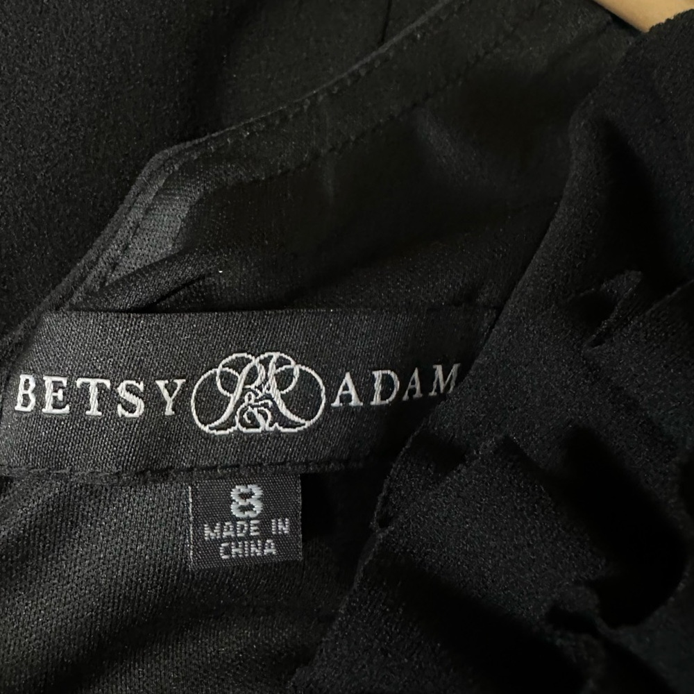 Betsy & Adam Black One-Shoulder Maxi Dress - Picture 9 of 11